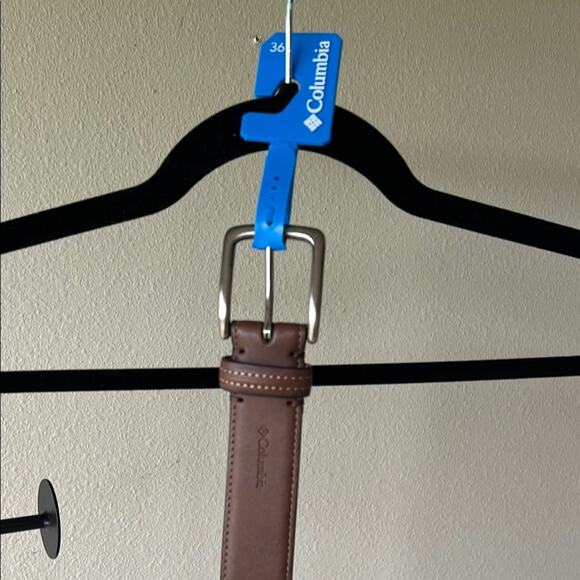 NWT Columbia Brown Leather Belt for Men - size 36 - Picture 2 of 5